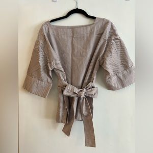 Everlane pinstripe blouse